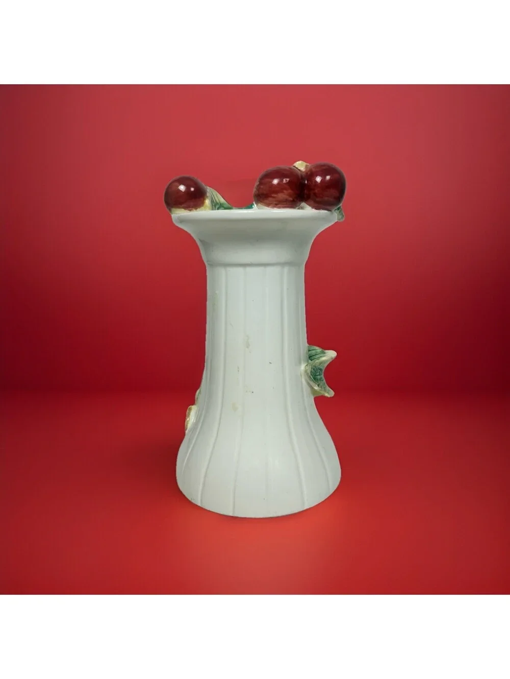 Vintage Mid Century Candle Holder MC XC 5.5” Tall Rich Color Smooth Finish